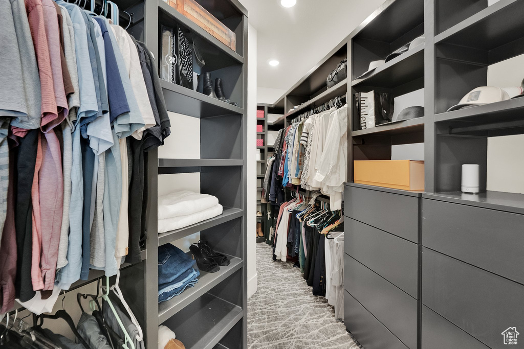 View of spacious closet