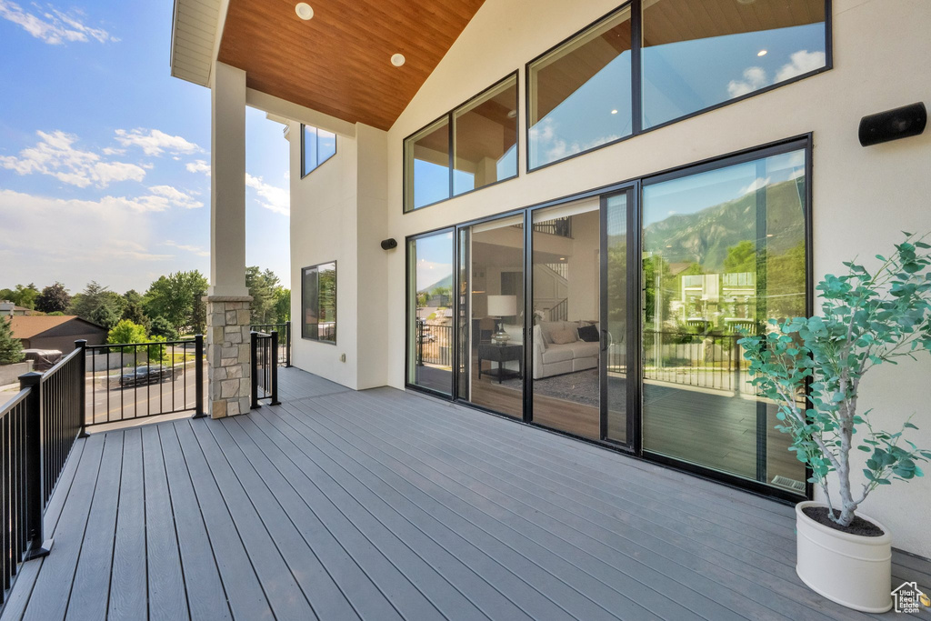View of deck