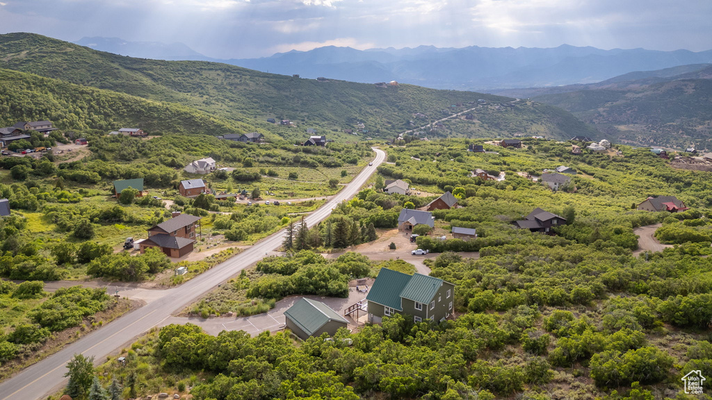 Aerial view of mountains