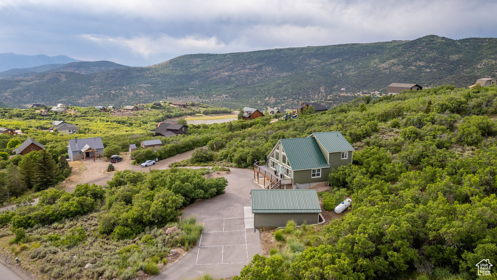 Aerial view of mountains