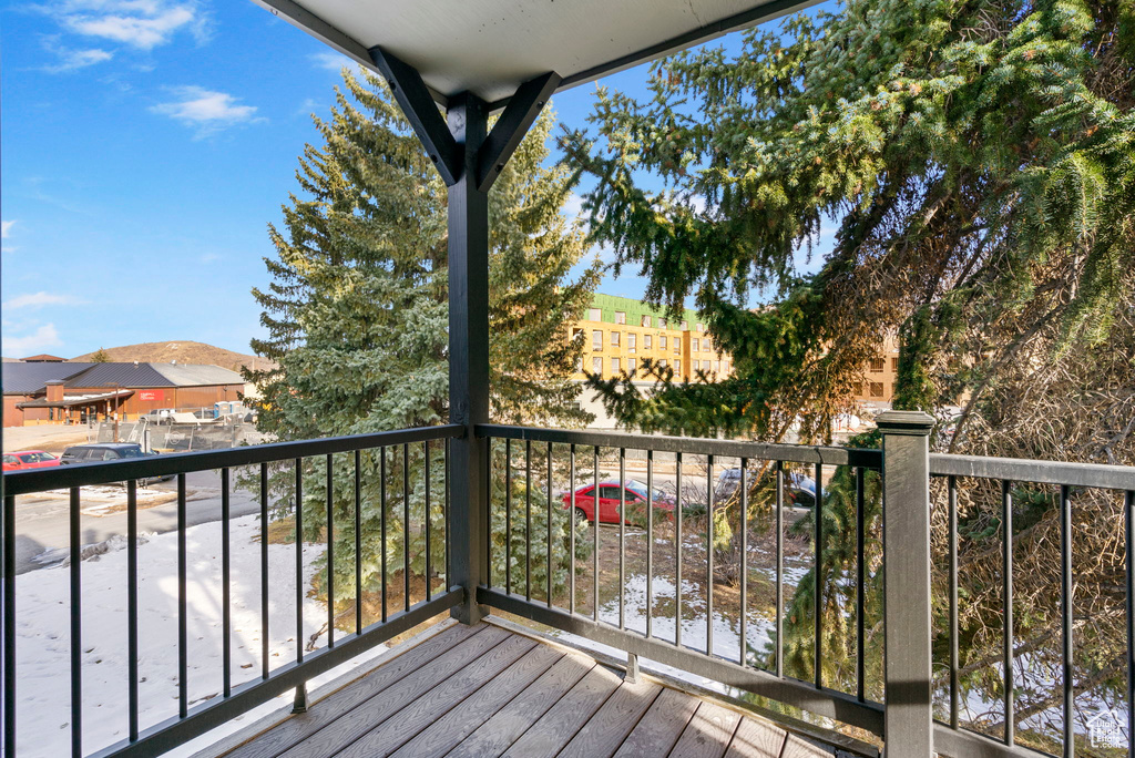 View of deck