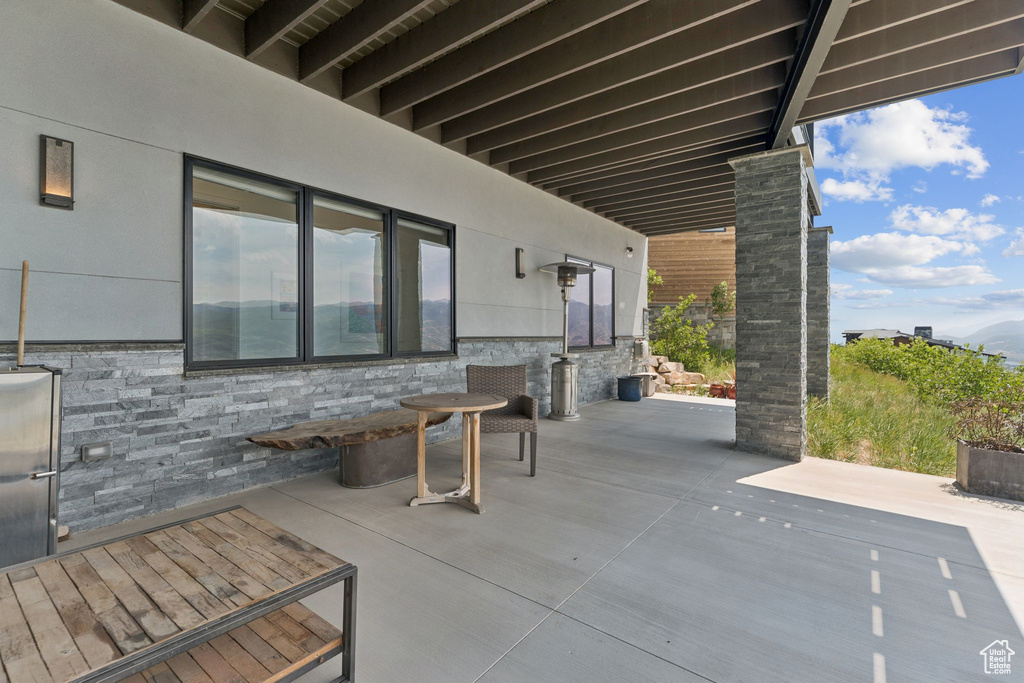 View of patio