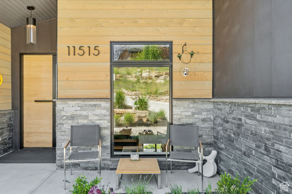 View of patio