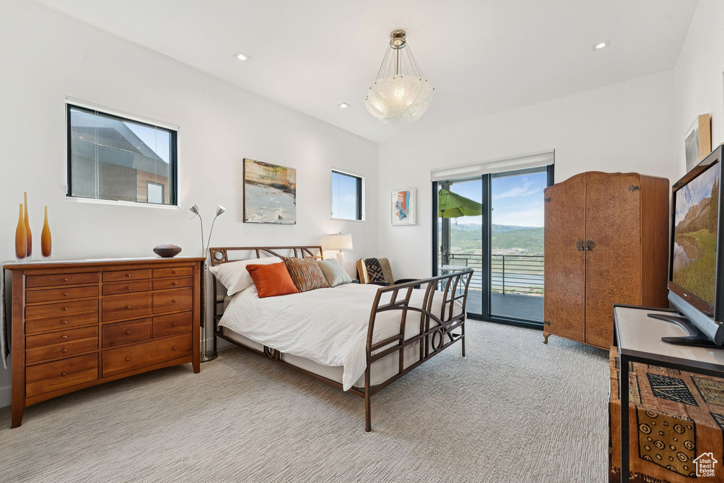 Bedroom with access to outside