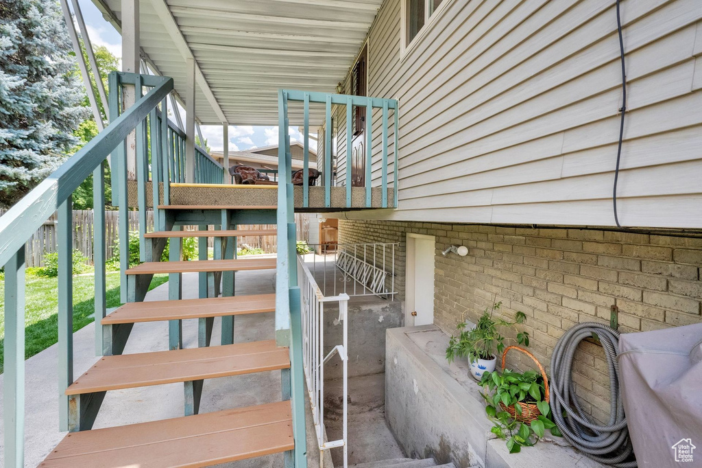 View of stairway