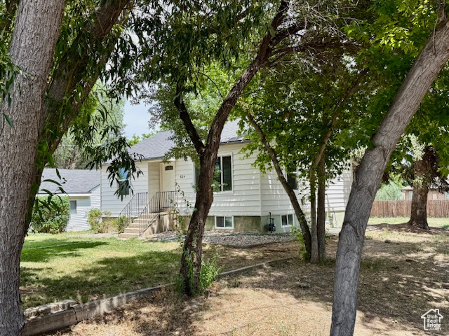 Back of property