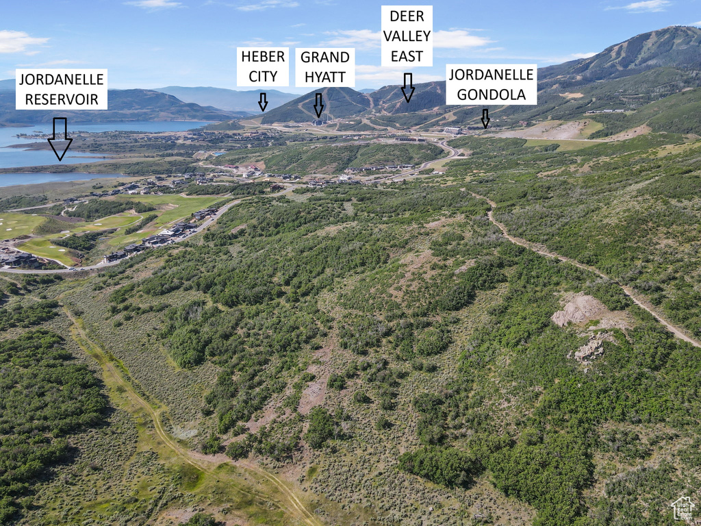 Aerial view of property\\\\\\\\\\\\\\\'s location with a water and mountain view