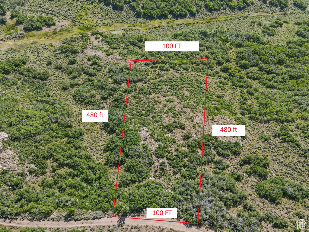 Map / location with property parcel outlined