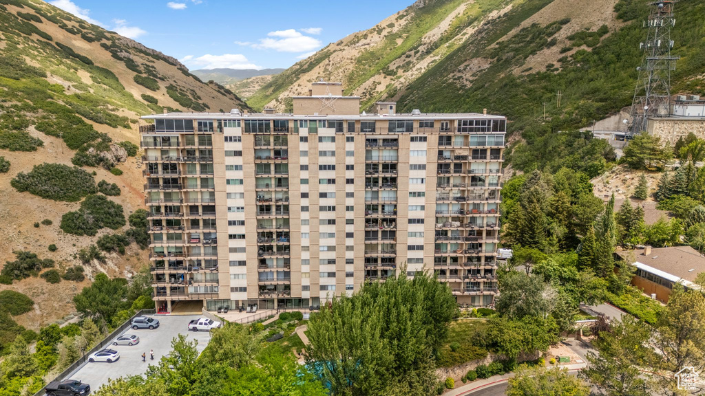 View of apartment building / complex with a mountain view