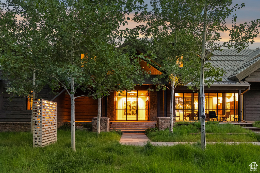 Back of property