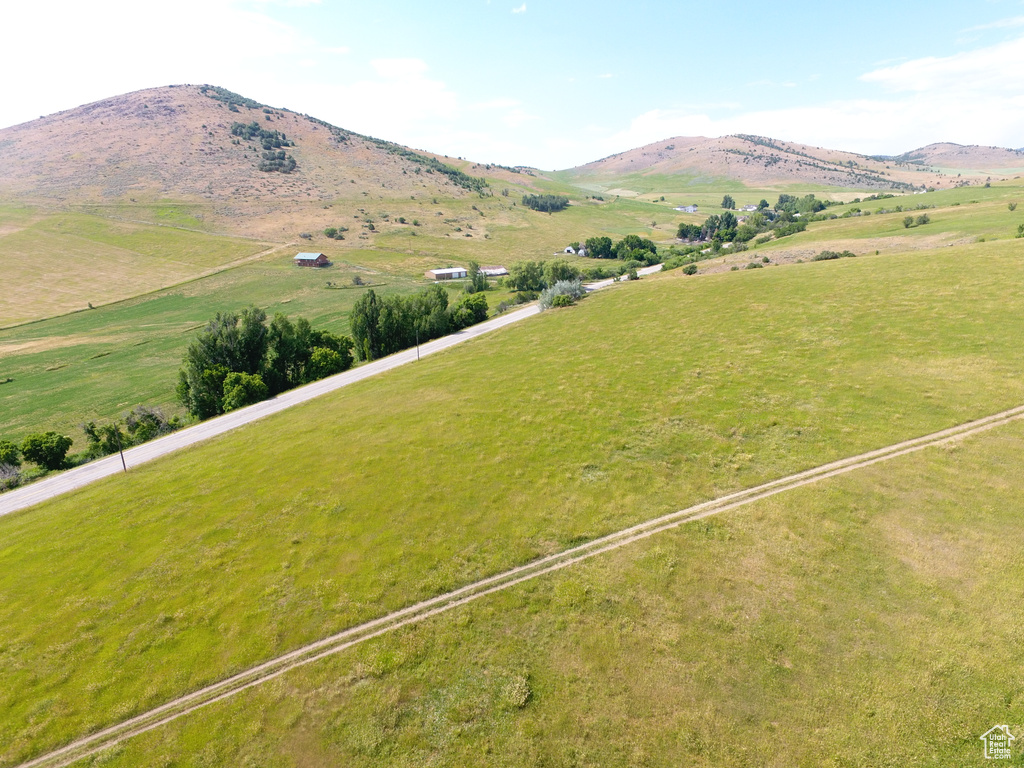 Mountain view featuring rural landscape