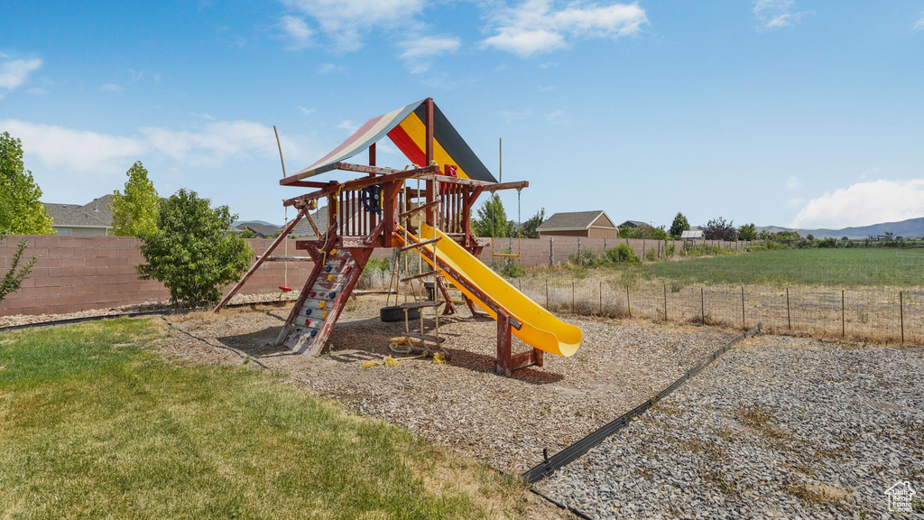 View of jungle gym
