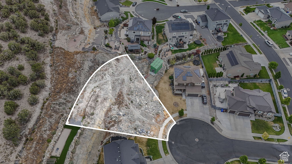View of property location with nearby suburban area and property boundaries highlighted