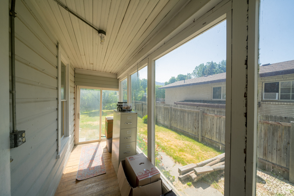 View of sunroom