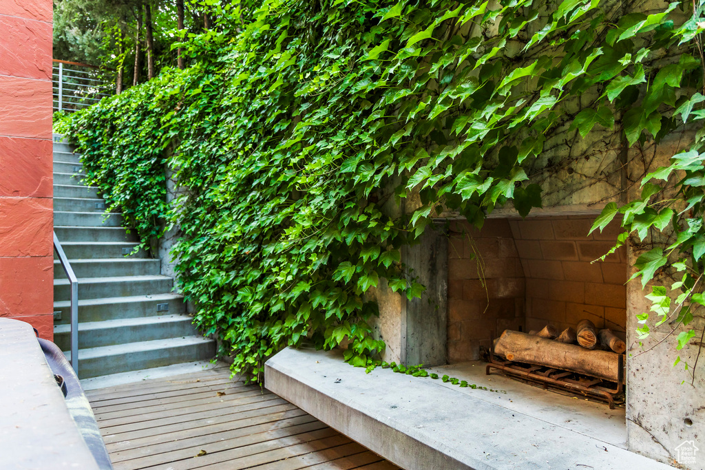 Exterior view of stairway