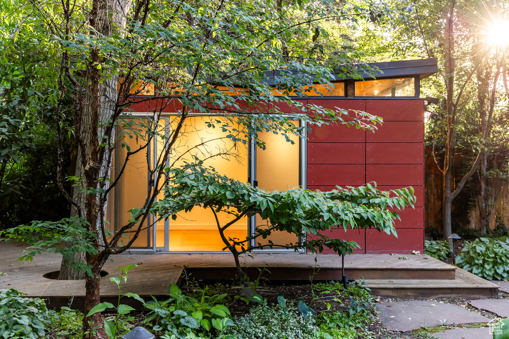 View of outbuilding