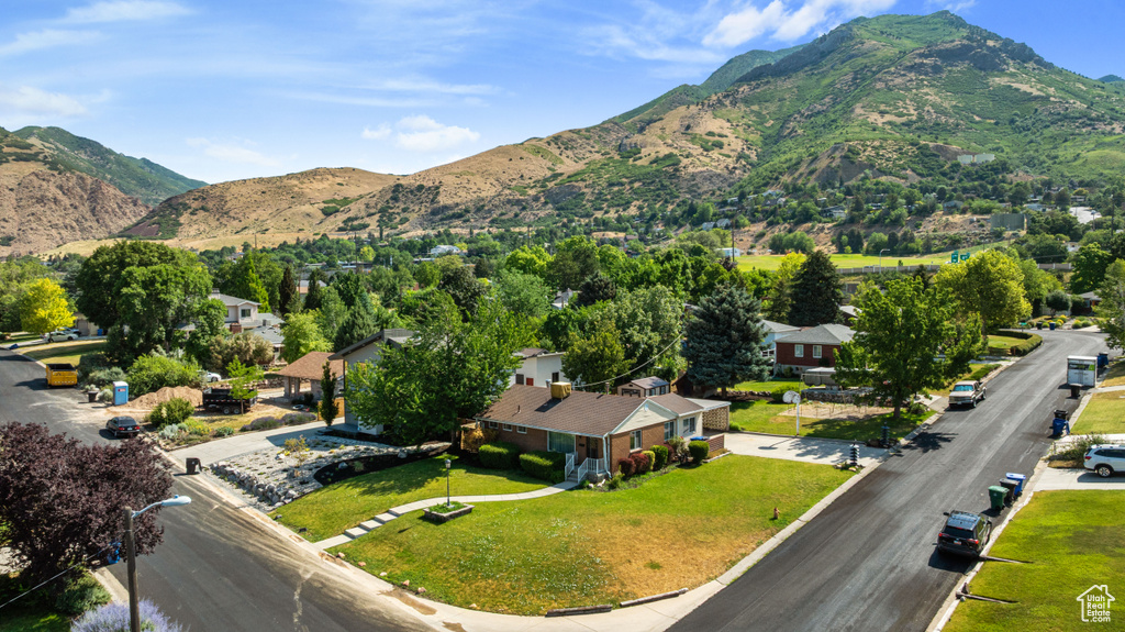 View of mountain background