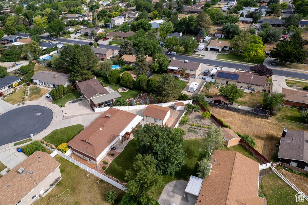 View of property location with nearby suburban area