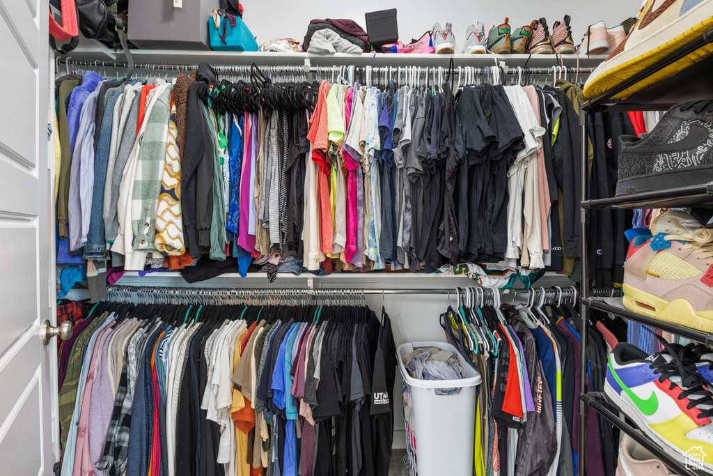 View of spacious closet