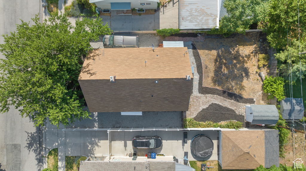 View from above of property
