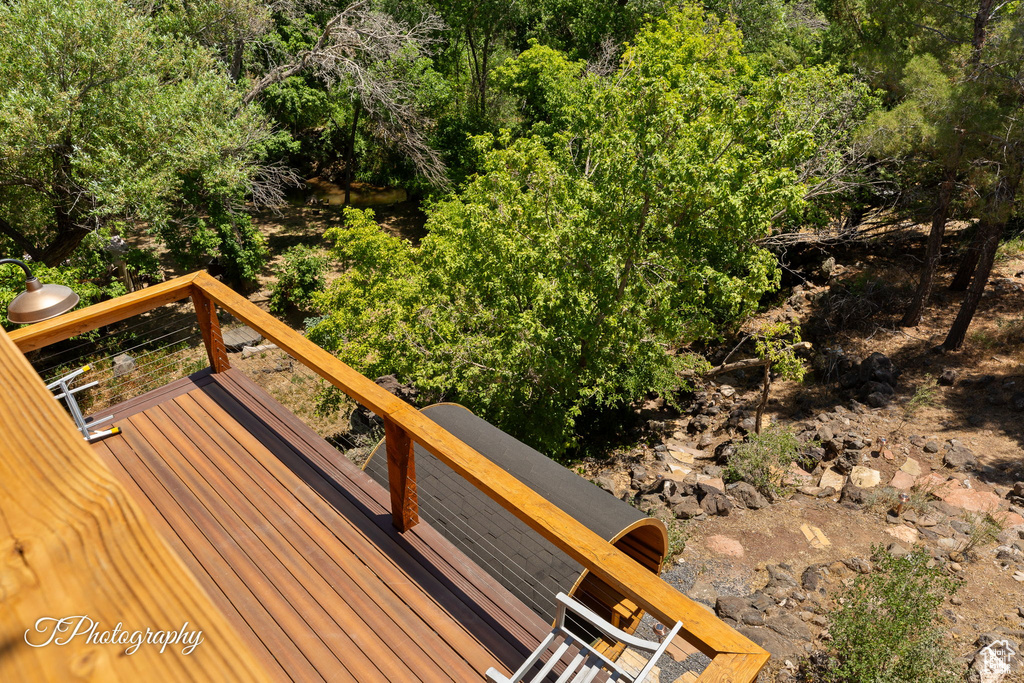 View of deck
