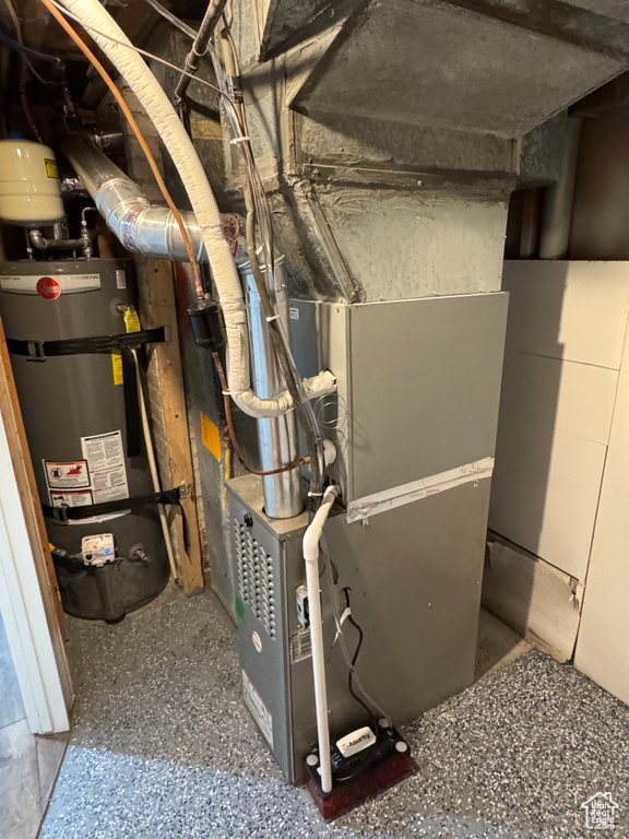 Utilities with secured water heater
