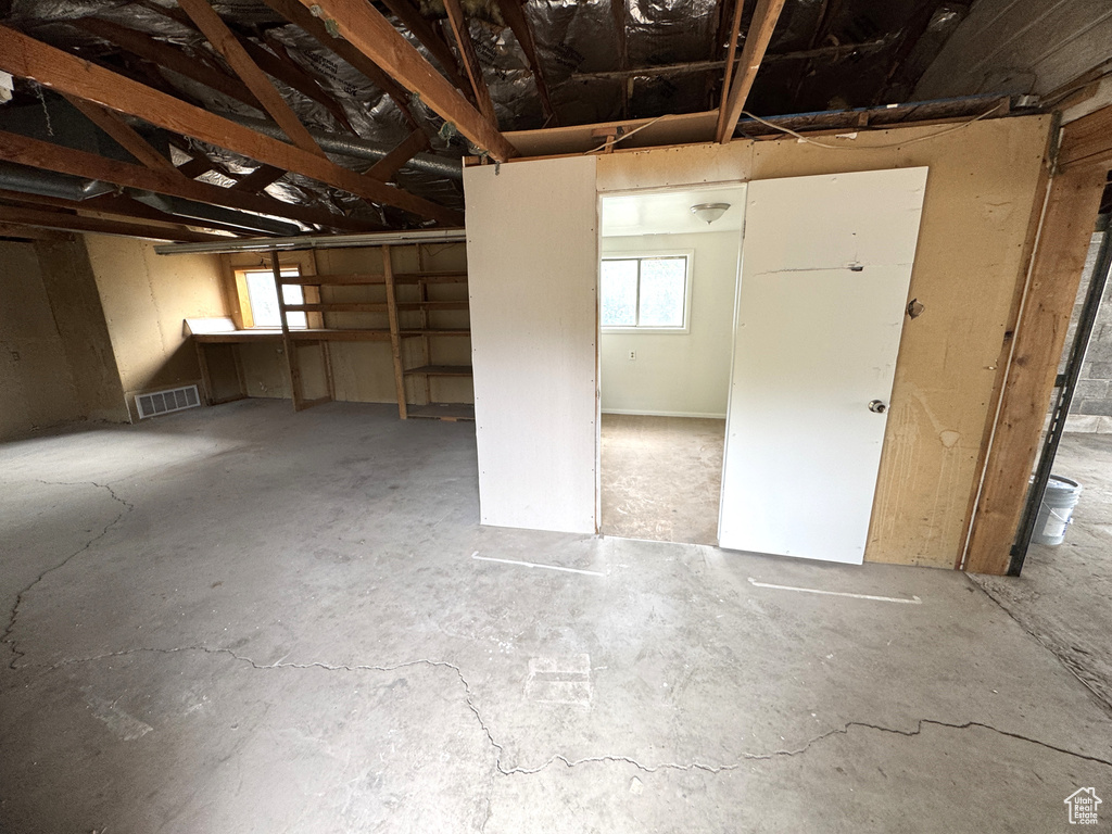 View of basement