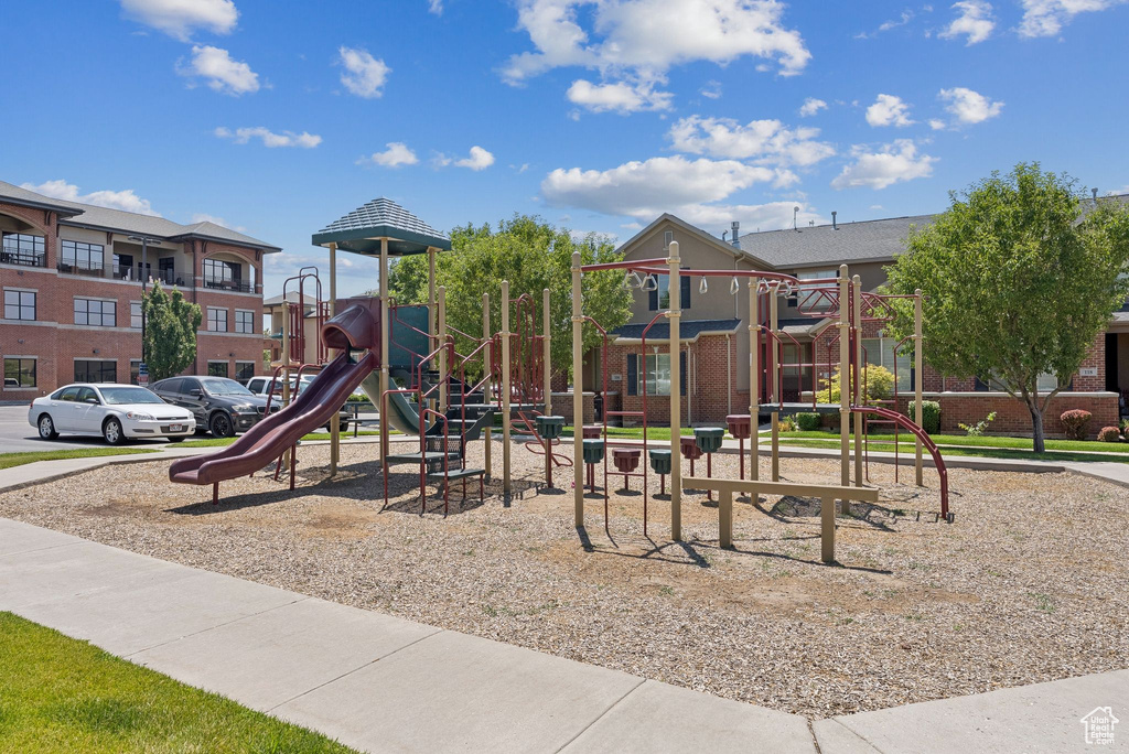 View of community jungle gym