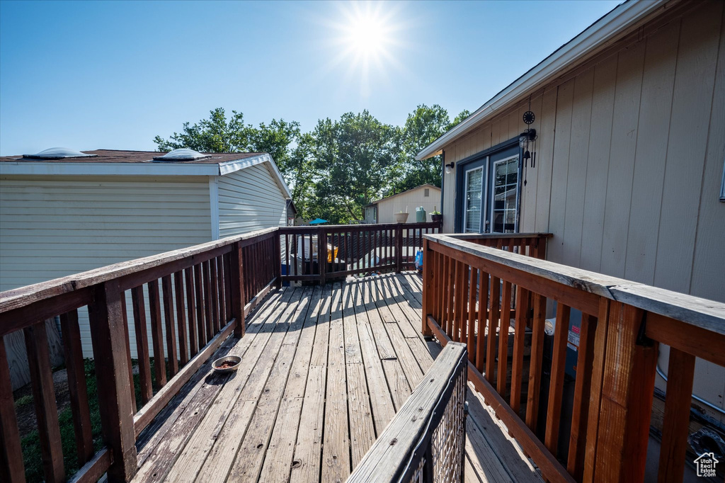View of deck
