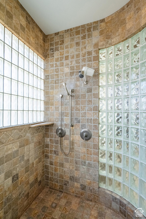 Bathroom featuring walk in shower