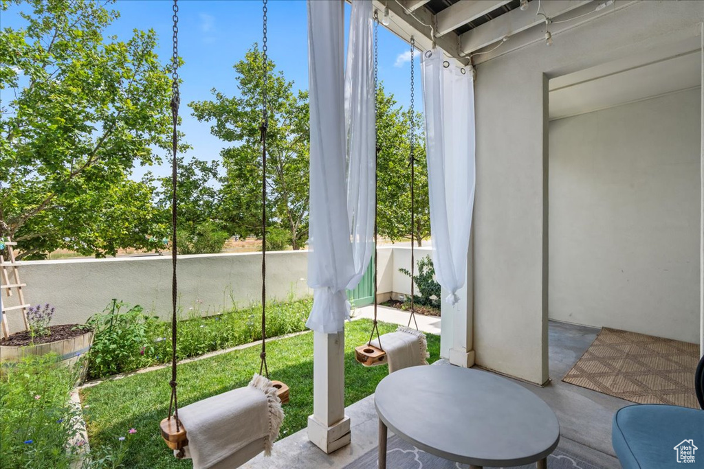 View of patio
