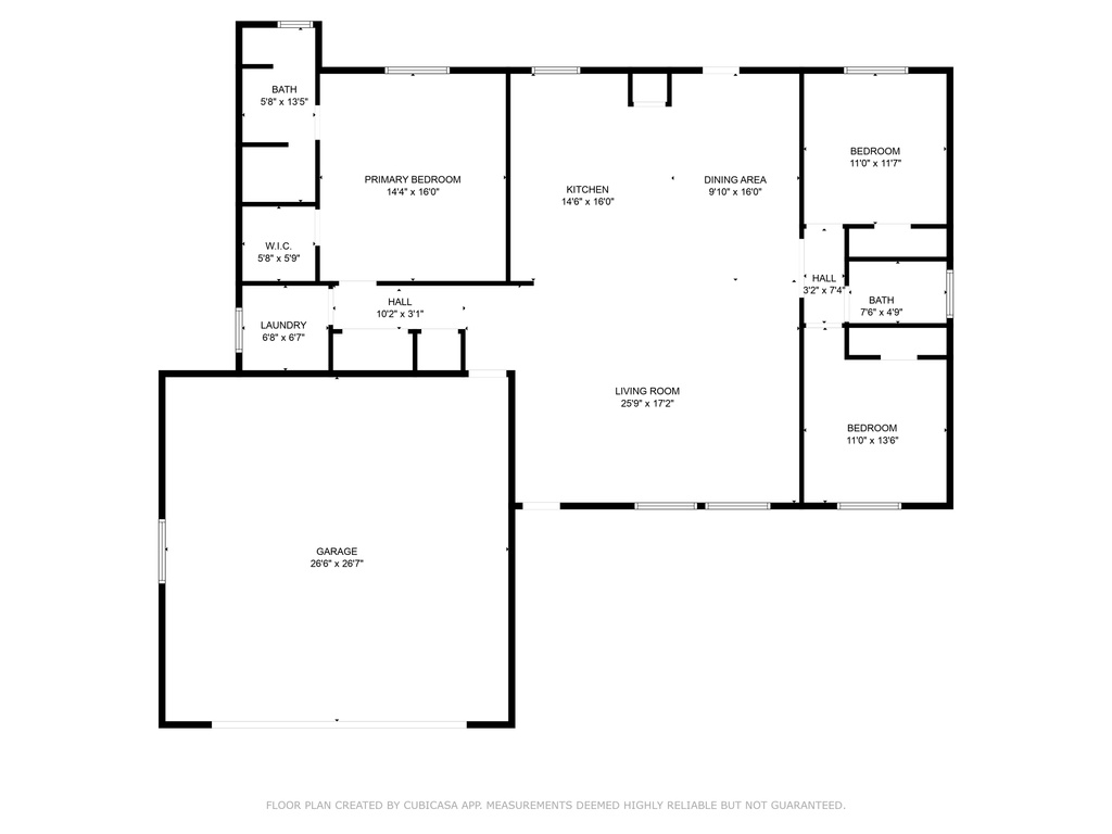 View of floor plan / room layout