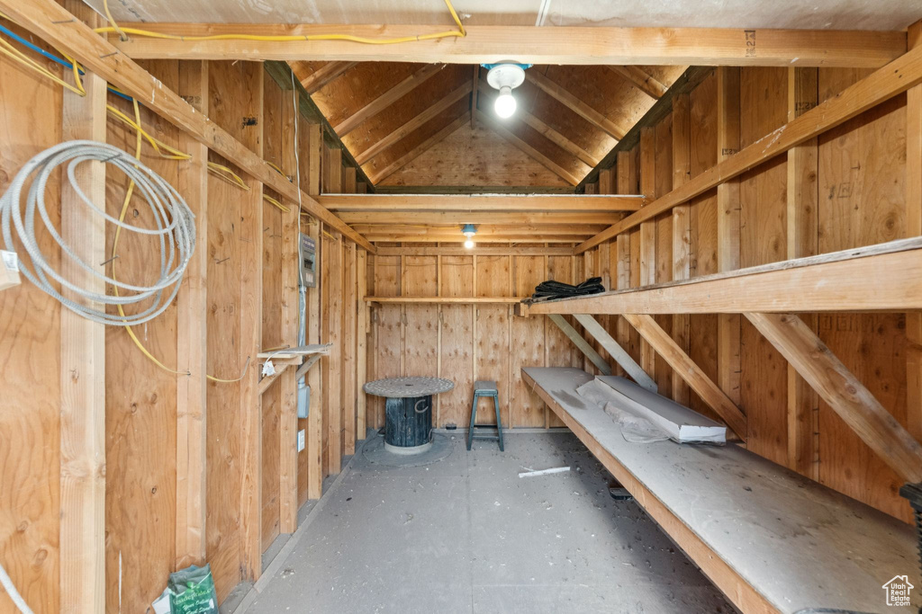 View of storage area