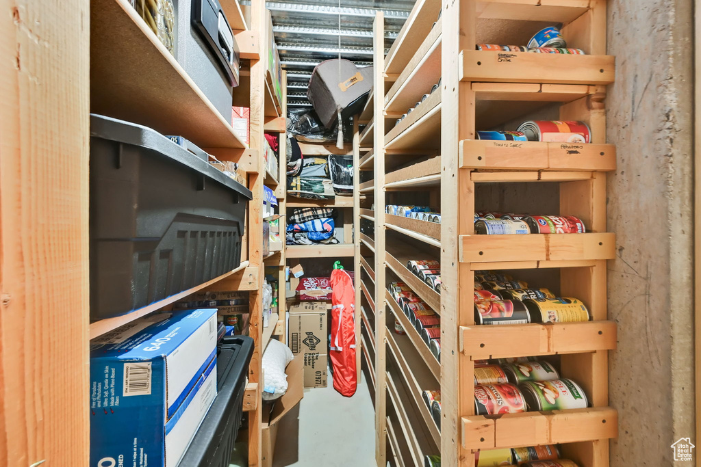 View of storage room