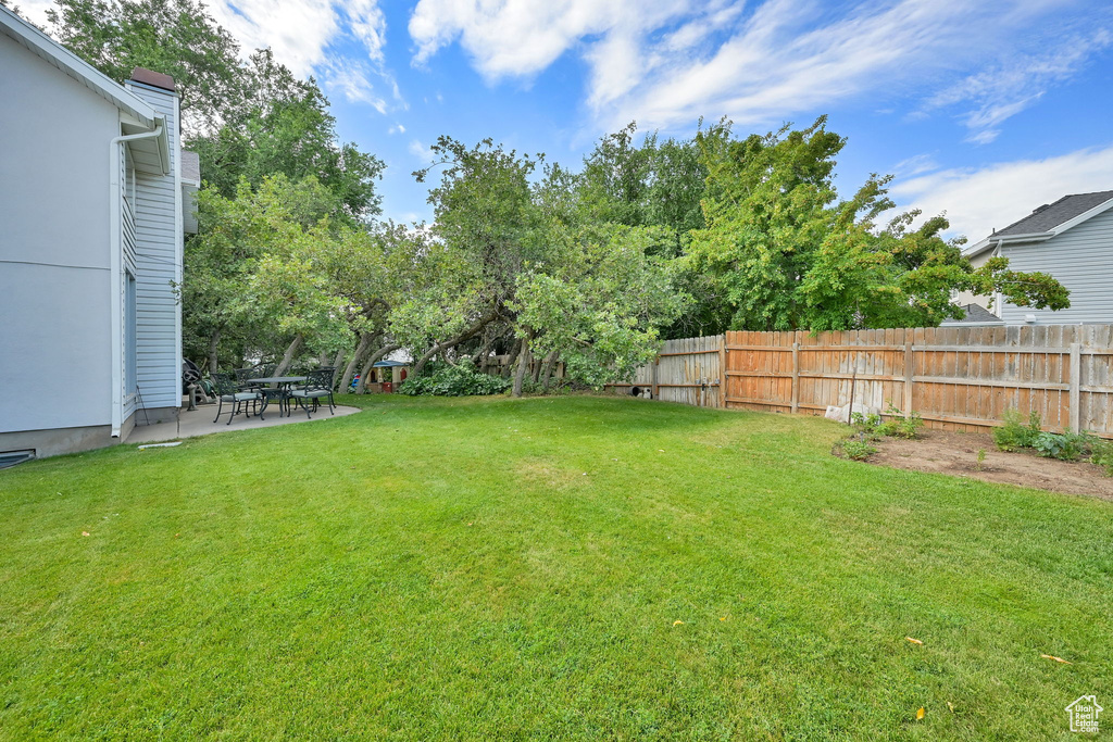 View of yard featuring a patio area