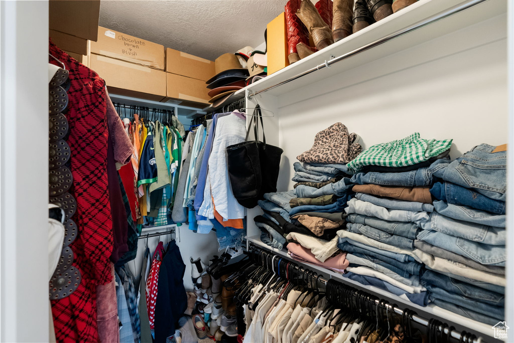 View of spacious closet