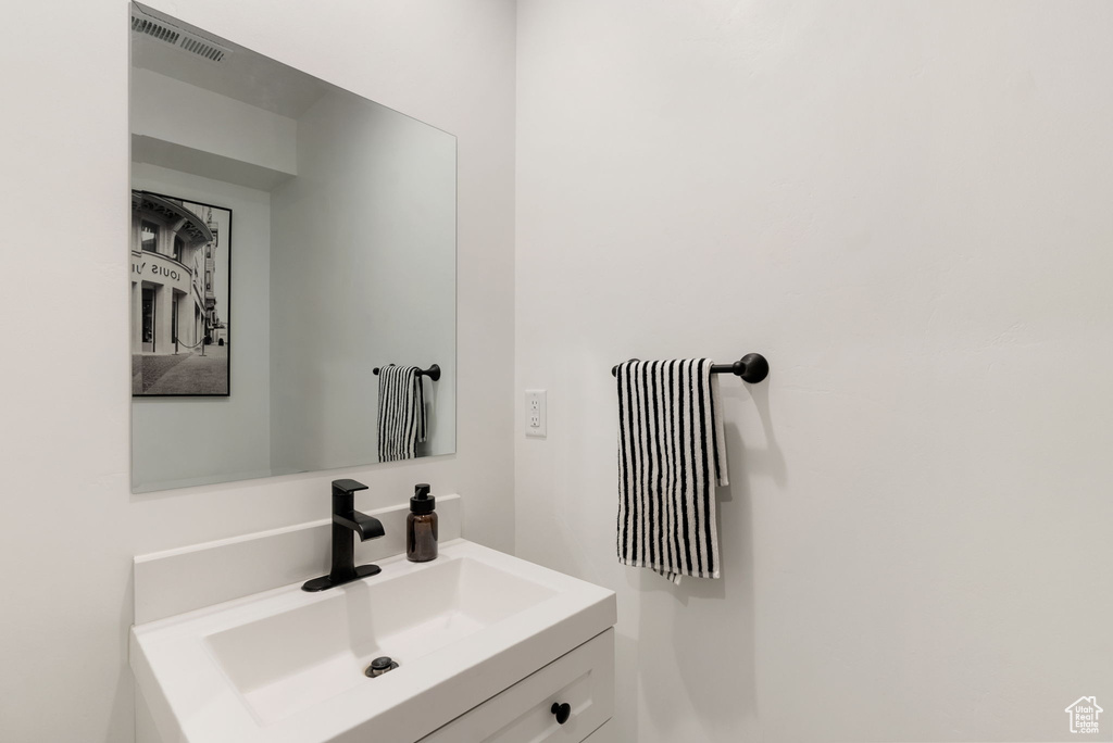 Bathroom featuring vanity