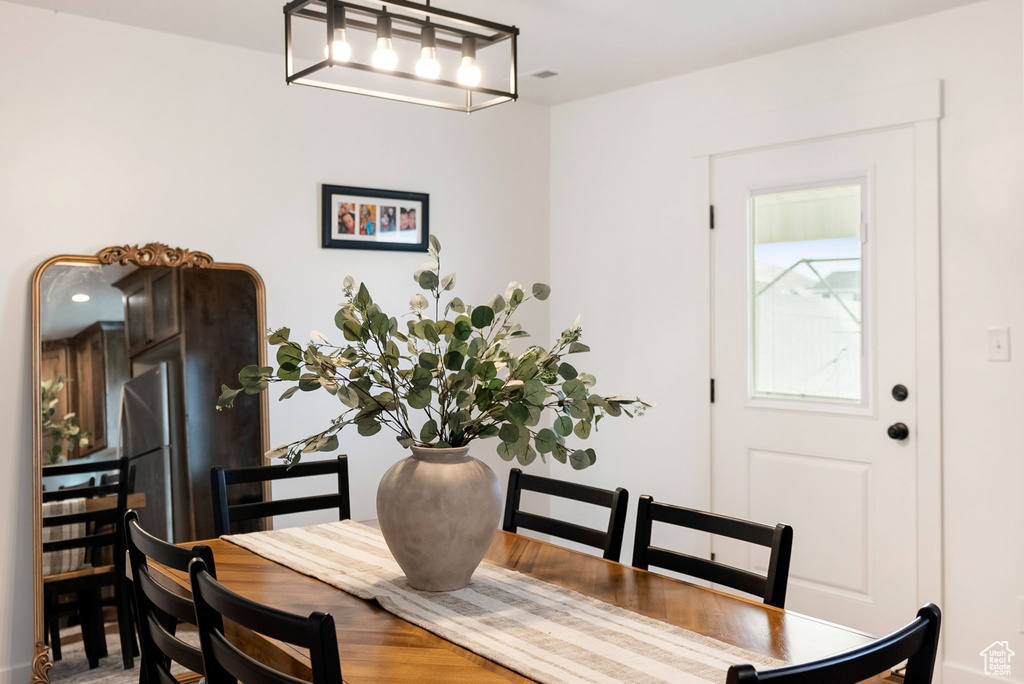 View of dining room