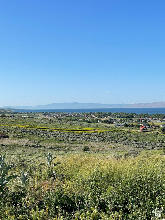 View of undeveloped land featuring mountains