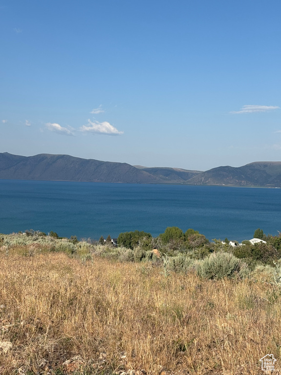Water view with a mountain backdrop