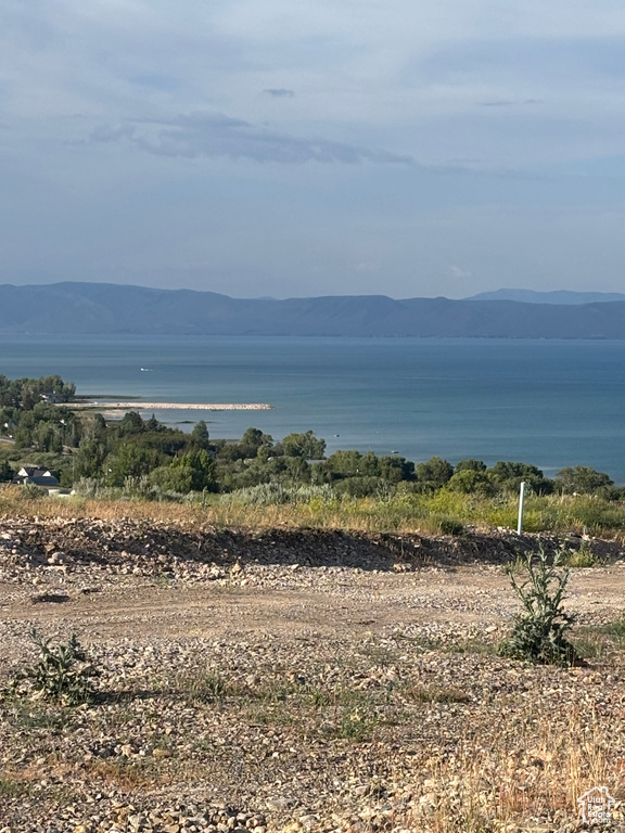 Water view with mountains