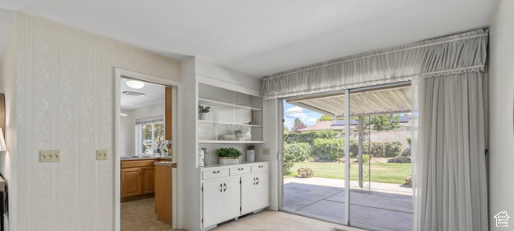 Entryway featuring healthy amount of natural light
