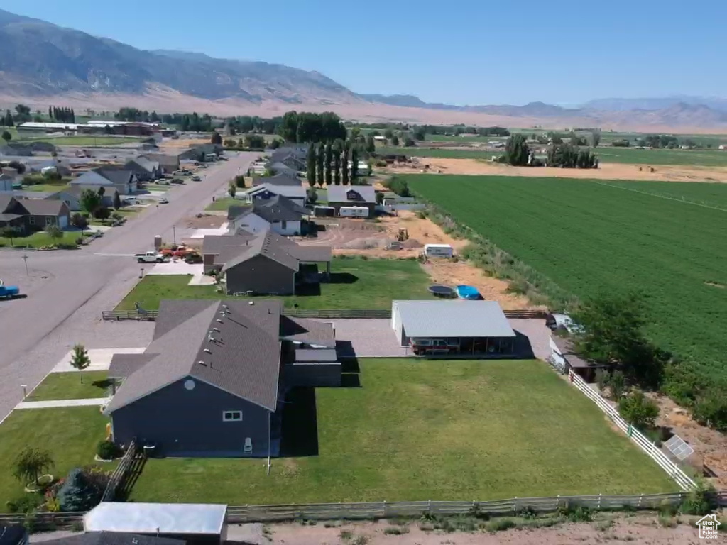 Drone / aerial view of mountains