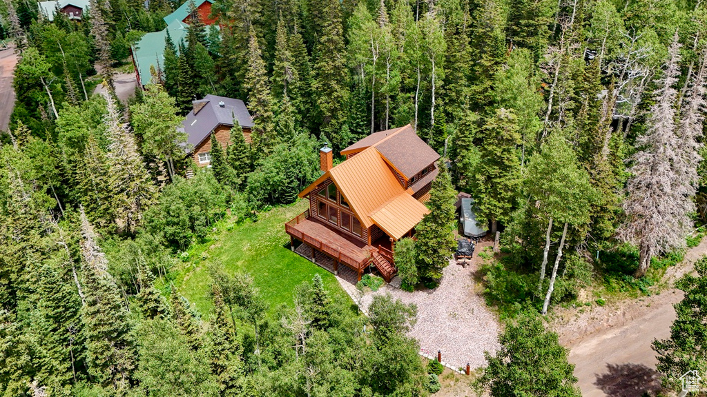 Aerial view of property and surrounding area