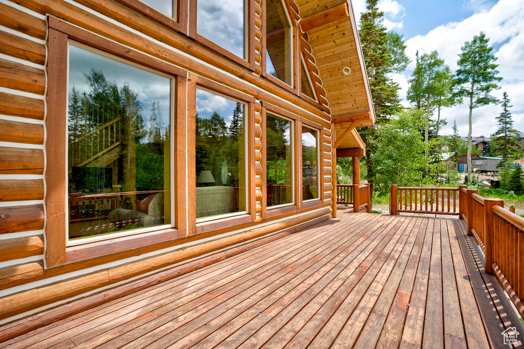 View of deck