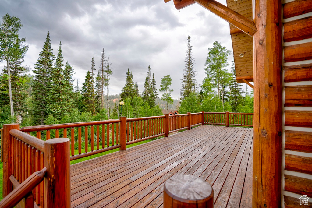View of deck