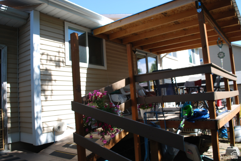 View of deck