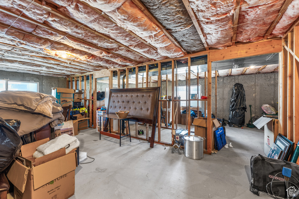 View of basement