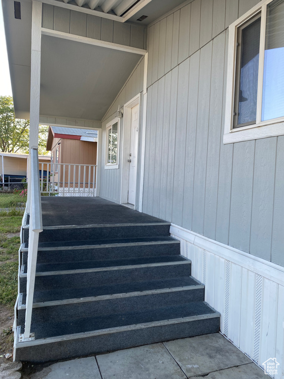 View of stairway
