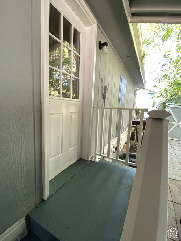 Doorway to property